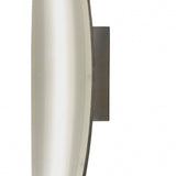 Sleek Hemisferic Wall Lamp - 6W LED, 3000K Warm White, Satin Aluminium & Frosted Acrylic Finish