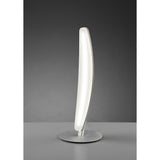 Hemisferic Modern Minimalist LED Table Lamp in Satin Aluminium and Frosted Acrylic - 3000K Warm White, 540lm