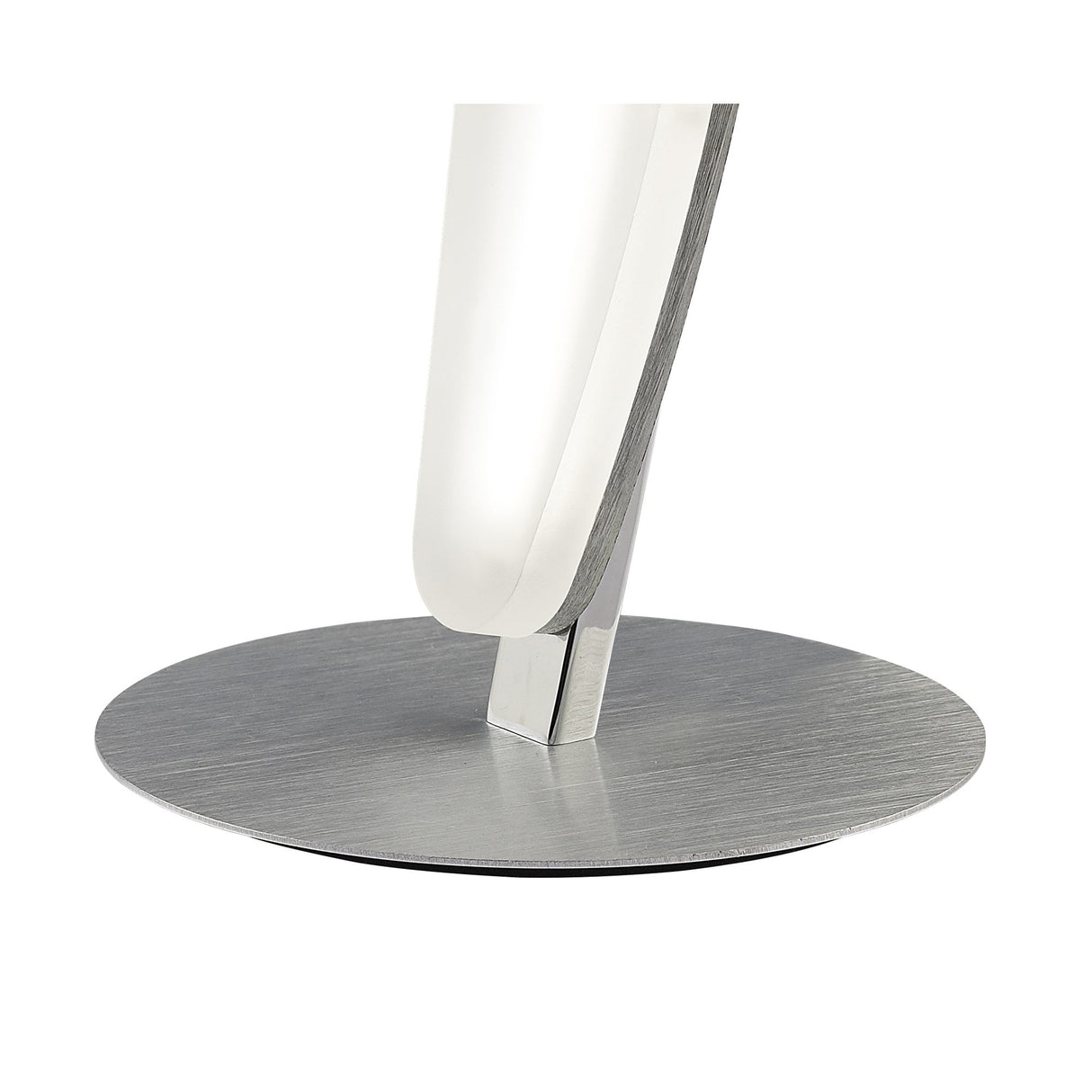 Hemisferic Modern Minimalist LED Table Lamp in Satin Aluminium and Frosted Acrylic - 3000K Warm White, 540lm
