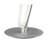 Hemisferic Modern Minimalist LED Table Lamp in Satin Aluminium and Frosted Acrylic - 3000K Warm White, 540lm