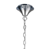 Loewe 2-Tier Pendant Light with Polished Chrome Finish and Cream Shades by Jose Ignacio Ballester Martinez