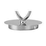 Loewe 1-Light Table Lamp, Polished Chrome Finish with White Organza Shade