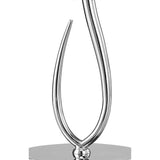 Polished Chrome Loewe Table Lamp with Cream Shade - 1 Light E27 Small