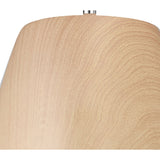 Triangular Beech Pendant Light with Polished Chrome Accent