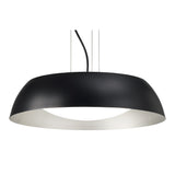 Argenta Pendant Light - Small 18W LED, 3000K Warm White, Matt Black/Silver Design, 3-Year Warranty