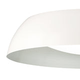 Argenta Large Ceiling Light, 5-Light E27, 60cm, Matte White/Silver, 2-Year Warranty