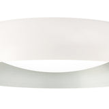 Argenta Large Ceiling Light, 5-Light E27, 60cm, Matte White/Silver, 2-Year Warranty