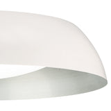 Argenta Large Ceiling Light, 5-Light E27, 60cm, Matte White/Silver, 2-Year Warranty