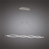 Sahara Pendant Light 36W LED, 3000K, Silver with Frosted Acrylic and Polished Chrome Finish, 3-Year Warranty