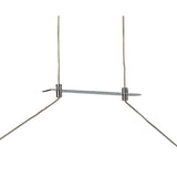 Sahara Pendant Light 36W LED, 3000K, Silver with Frosted Acrylic and Polished Chrome Finish, 3-Year Warranty