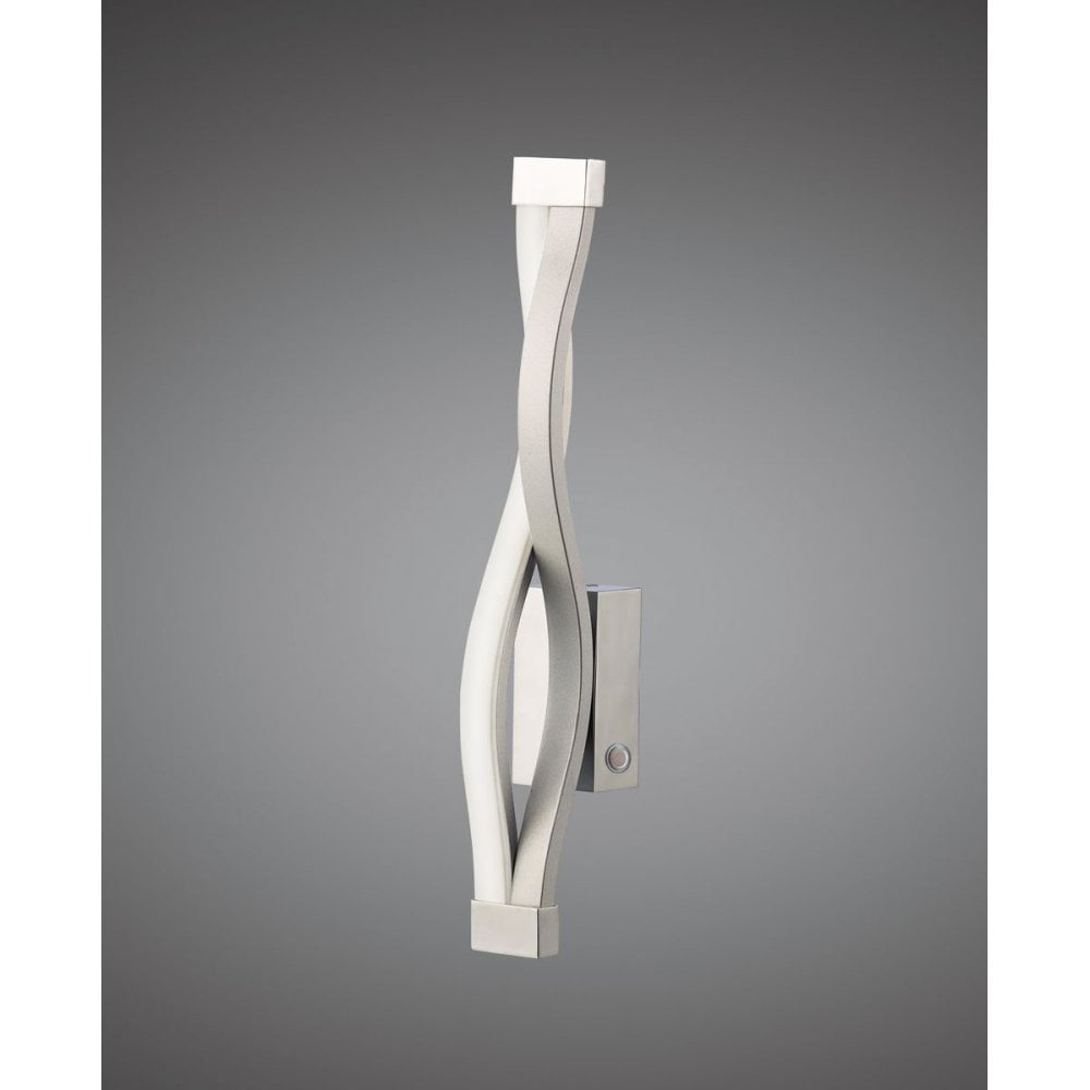 Sahara Touch Dimmer Wall Light with Polished Chrome and Frosted Acrylic, 6W LED Warm White, 3-Year Warranty