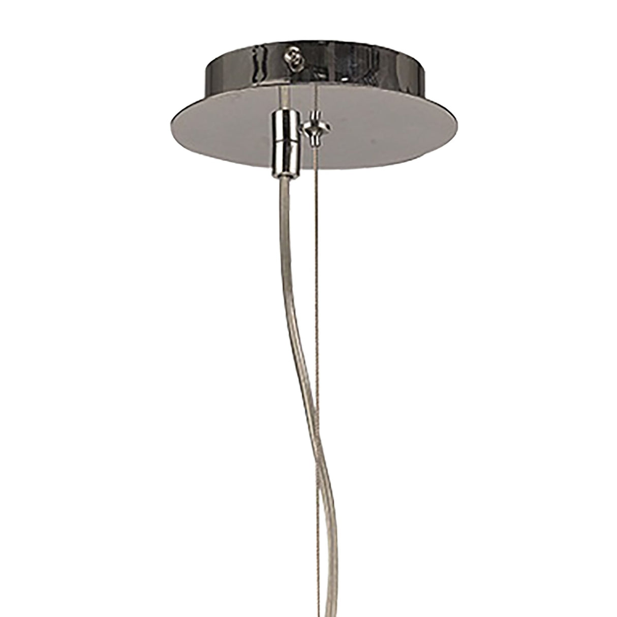 Elegant Opal Pendant Light with Polished Chrome and Frosted White Glass