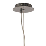 Elegant Opal Pendant Light with Polished Chrome and Frosted White Glass
