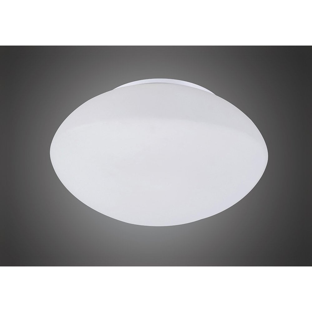 Illuminating Elegance: Frosted Opal Glass Ceiling/Wall Light in Polished Chrome