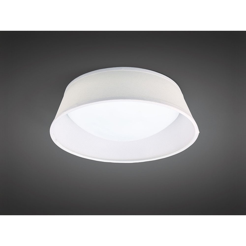 Nordica 12W LED Ceiling Light, 32CM, Off White Shade, 3000K Warm, 3-Year Warranty