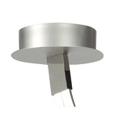 Nur Semi Ceiling Light - 50W LED, 3000K Warm White, 4000lm, Dimmable, Silver/Chrome Finish, 3-Year Warranty