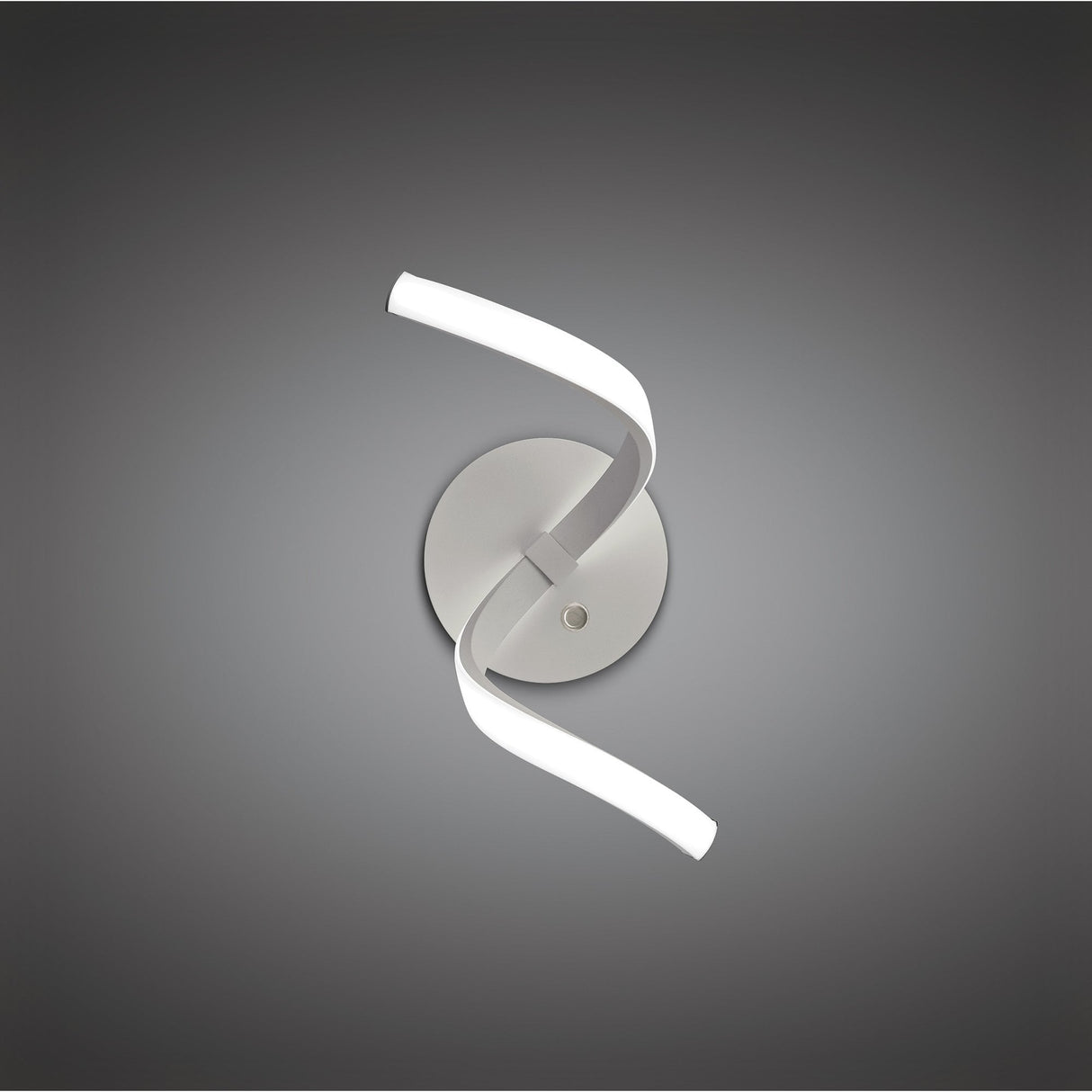 Nur Touch-Control LED Wall Lamp, 10W, Warm White 3000K, Silver & Chrome Finish, 3-Year Warranty
