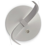 Nur Touch-Control LED Wall Lamp, 10W, Warm White 3000K, Silver & Chrome Finish, 3-Year Warranty