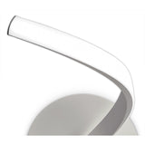 Nur Touch-Control LED Wall Lamp, 10W, Warm White 3000K, Silver & Chrome Finish, 3-Year Warranty