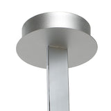 Nur XL Semi-Flush LED Ceiling Light 3000K, 3900lm, Silver with Frosted Acrylic and Polished Chrome Finish, 3-Year Warranty
