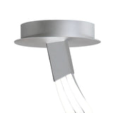 Nur XL Semi Ceiling Light: 80W LED, 6200lm, Sleek Silver & Frosted Chrome Design, 3-Year Warranty