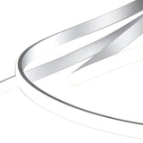Nur XL Semi Ceiling Light: 80W LED, 6200lm, Sleek Silver & Frosted Chrome Design, 3-Year Warranty