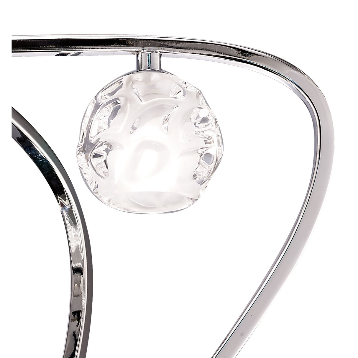 Radiant Elegance 5-Light Ceiling Fixture, Polished Chrome