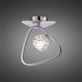 Lux Modern Triangular Ceiling Light in Polished Chrome