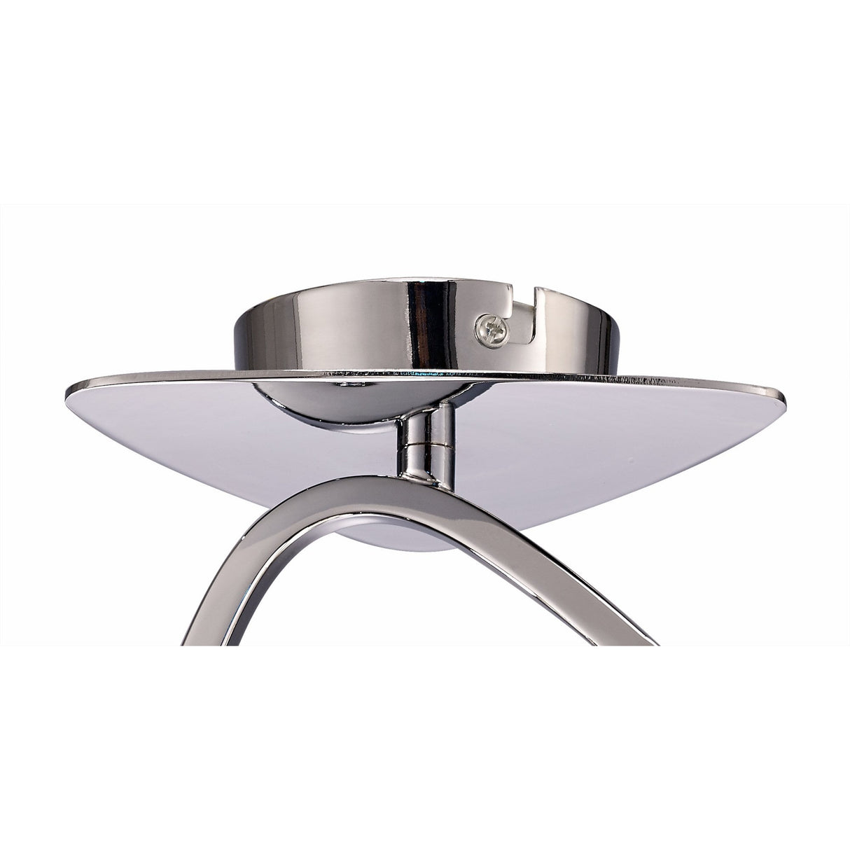 Lux Modern Triangular Ceiling Light in Polished Chrome