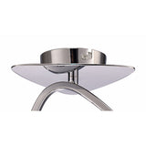 Lux Modern Triangular Ceiling Light in Polished Chrome