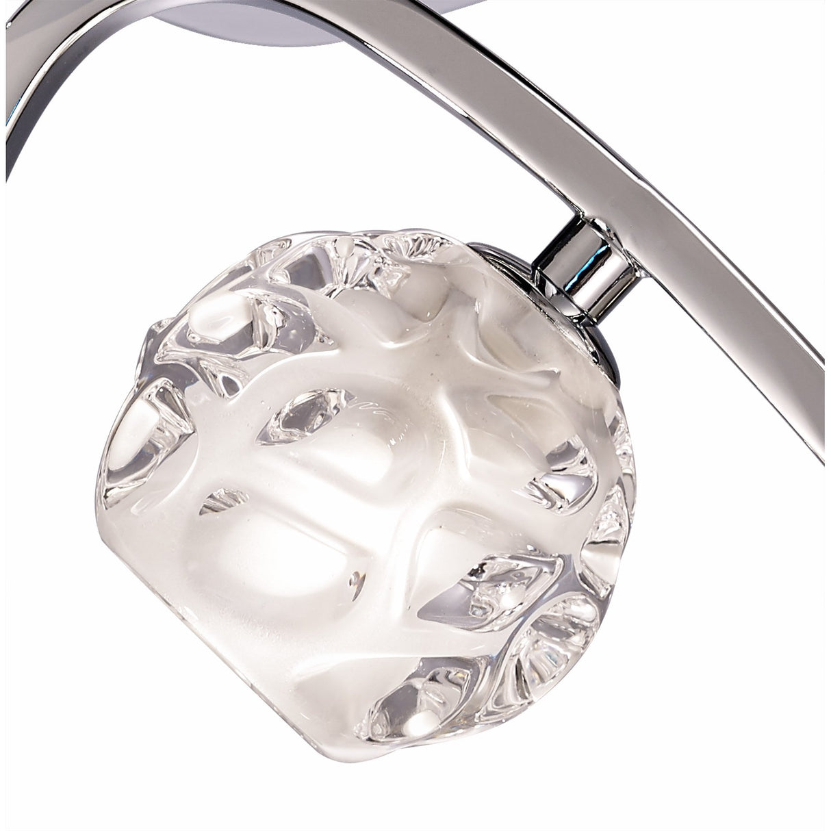 Lux Modern Triangular Ceiling Light in Polished Chrome