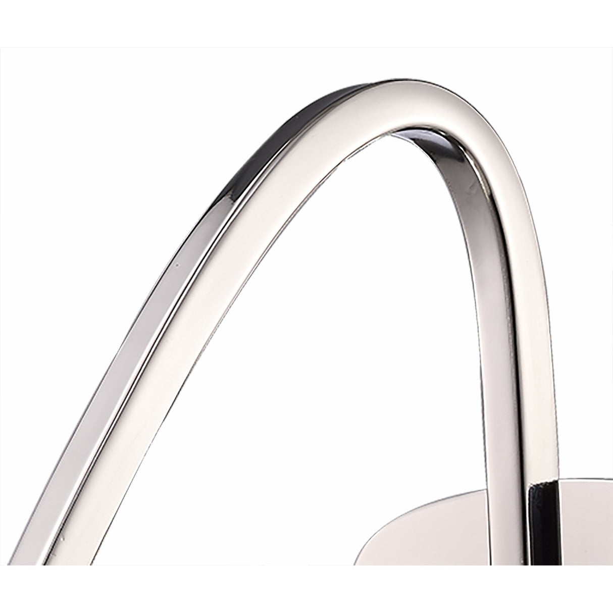 Lux Polished Chrome Wall Light with Frosted and Clear Glass Shade
