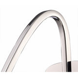 Lux Polished Chrome Wall Light with Frosted and Clear Glass Shade