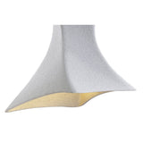 Twist Pendant Light with Cement & Polished Chrome Finish, E27 Bulb, by Santiago Sevillano Sebastia