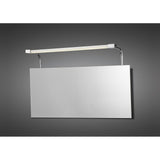 Sisley 6W LED Chrome Wall Lamp with IP44 Rating, 4000K Natural White Light, Silver/Frosted Acrylic Finish, 3-Year Warranty