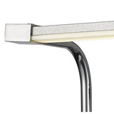 Sisley 6W LED Chrome Wall Lamp with IP44 Rating, 4000K Natural White Light, Silver/Frosted Acrylic Finish, 3-Year Warranty