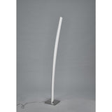 Elegant Satin Nickel and Chrome LED Floor Lamp with Touch Dimmer, 23W 3000K Warm White, 1590lm, 3-Year Warranty