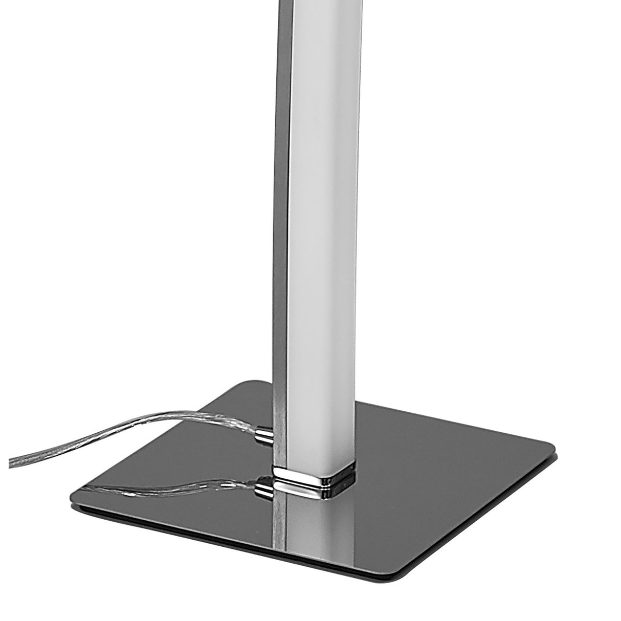 Elegant Satin Nickel and Chrome LED Floor Lamp with Touch Dimmer, 23W 3000K Warm White, 1590lm, 3-Year Warranty