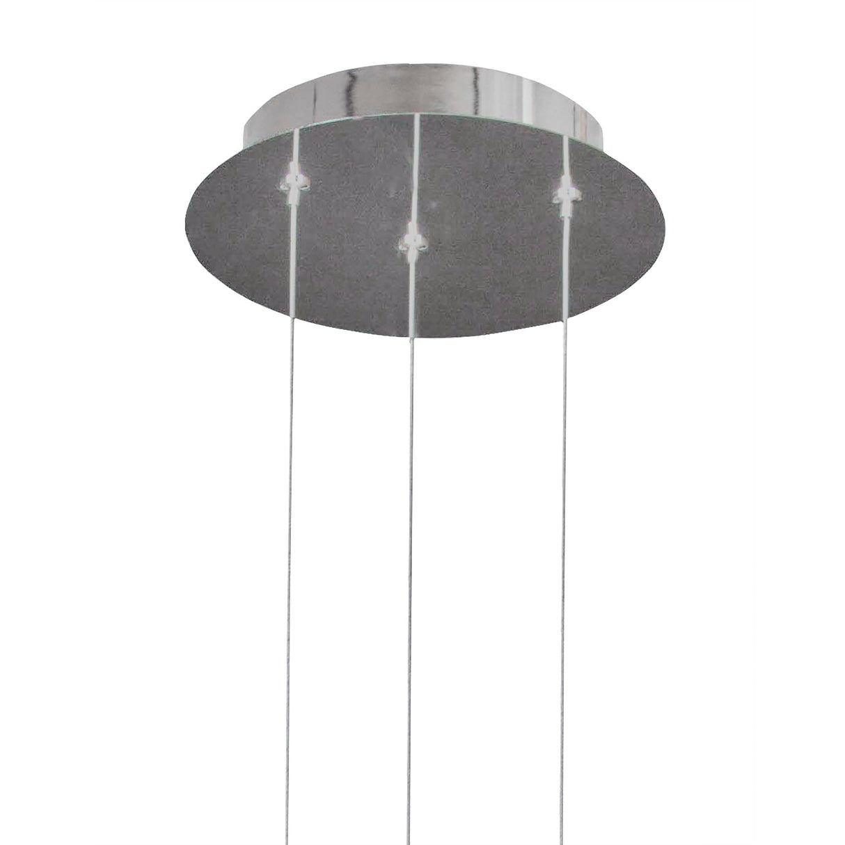 Organica 9-Light Pendant in Gloss White with Polished Chrome Detailing