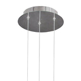 Organica 9-Light Pendant in Gloss White with Polished Chrome Detailing