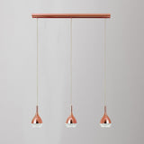 Santiago Sebillano's Khalifa Trio Light Pendant in Copper Finish