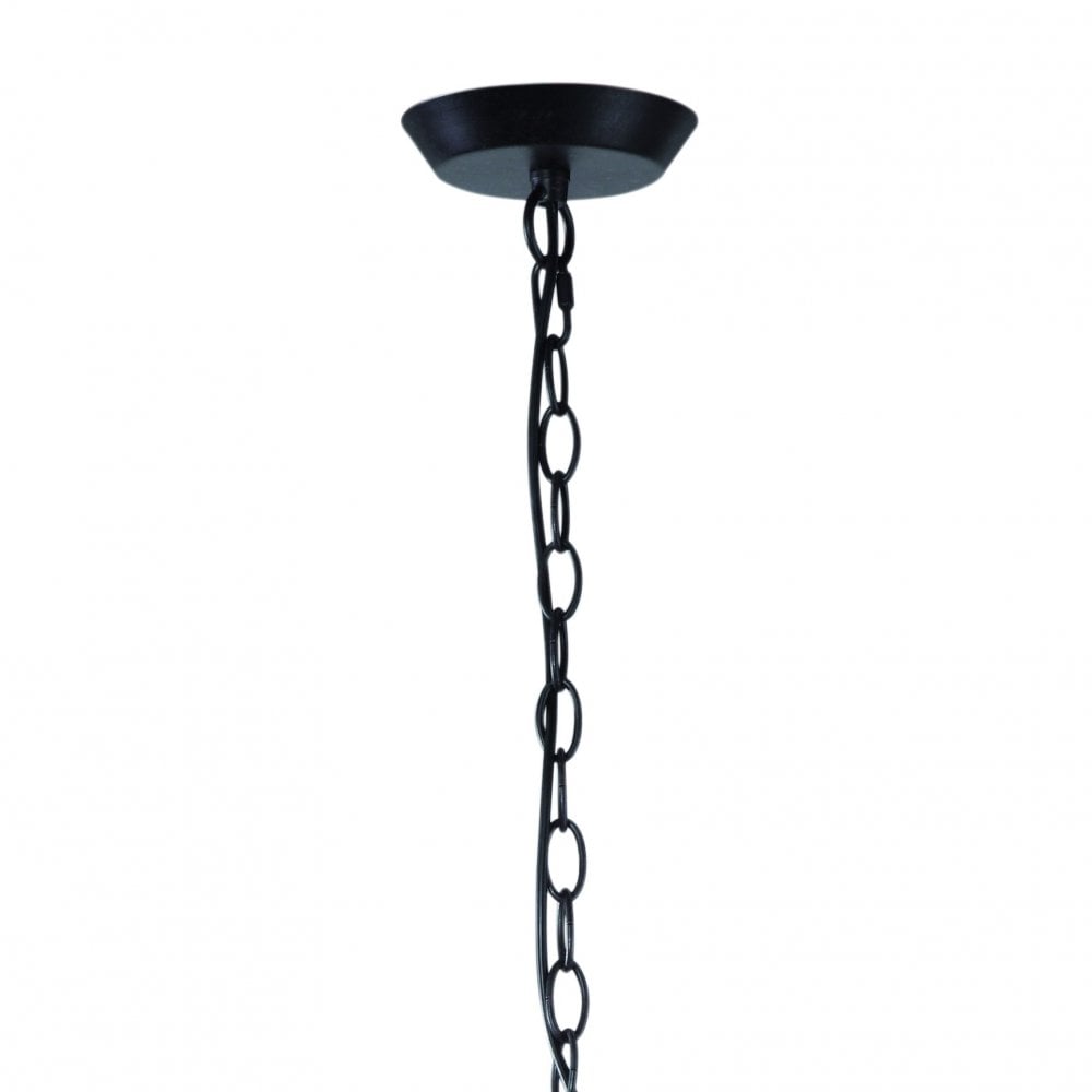 Argi Pendant Trio Light with Taupe Shades and Brown Oxide Finish