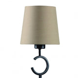 Elegant Argi Table Lamp with Taupe Shade in Brown Oxide Finish