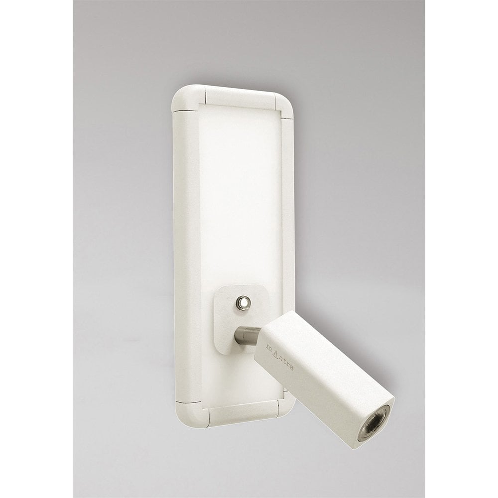 Ibiza Single Head Wall Lamp with Backlit LED Light - 10W White, 4000K, 700Lm, 3-Year Warranty
