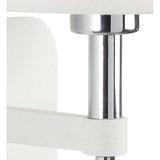 Habana Wall Lamp with Integrated Reading Light, Matte White & Chrome Finish