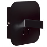 Habana Dual Light Wall Lamp in Black & Chrome with 3W LED Reading Light, 3000K, 200Lm, 3-Year Warranty