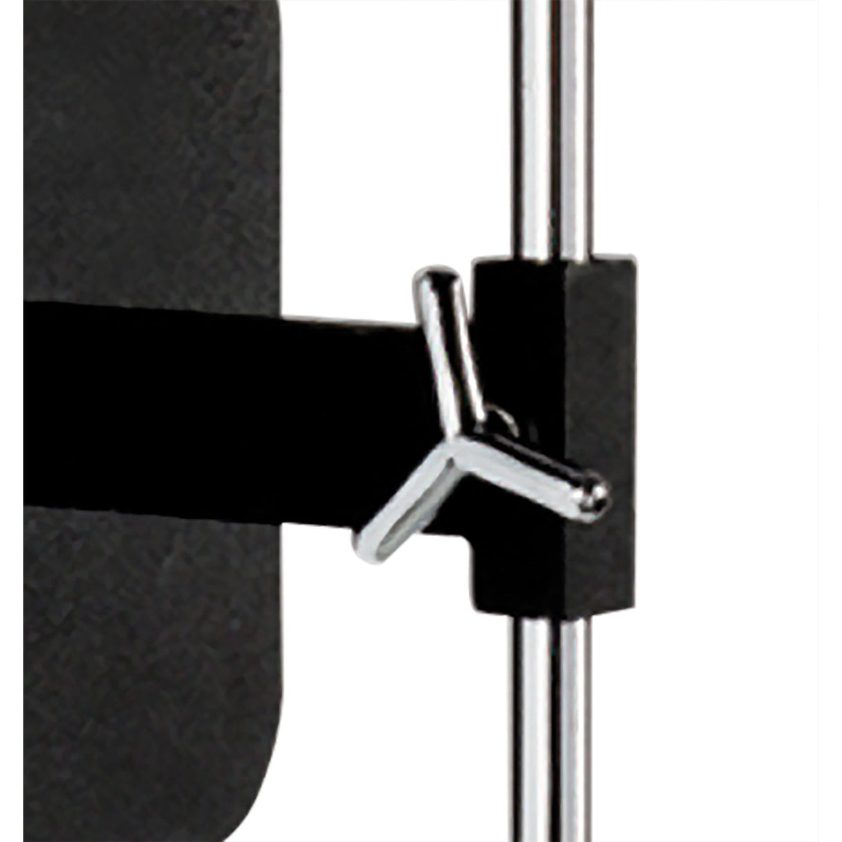 Habana Telescopic Wall Lamp in Black and Polished Chrome without Shade - Adjustable Light Fixture E27