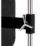 Habana Telescopic Wall Lamp in Black and Polished Chrome without Shade - Adjustable Light Fixture E27