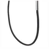 Habana Telescopic Wall Lamp in Black and Polished Chrome without Shade - Adjustable Light Fixture E27