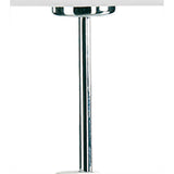 Habana Telescopic Table Lamp in Matt White and Polished Chrome, Adjustable Height, E27 Base